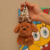Cute Bow Dog Plush Toys Cartoon Kawaii New Bag Pendants Bell Dog Dolls as Birthday and Festival Gifts for Children