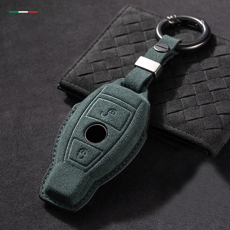 Styling Mouldings For Mercedes Benz A C E S Class GLC CLA AMG W177 W204 W205 W212 W213 W176 Car Accessories Alcantara Car Key Ca