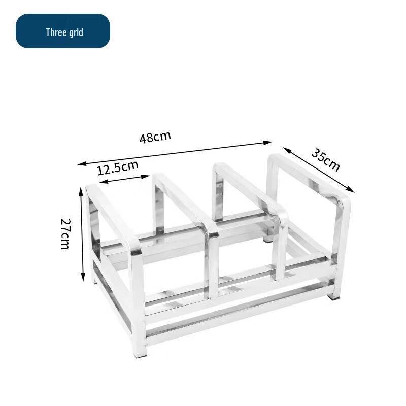 Commercial Stainless Steel Cutting Board & Knife Holder