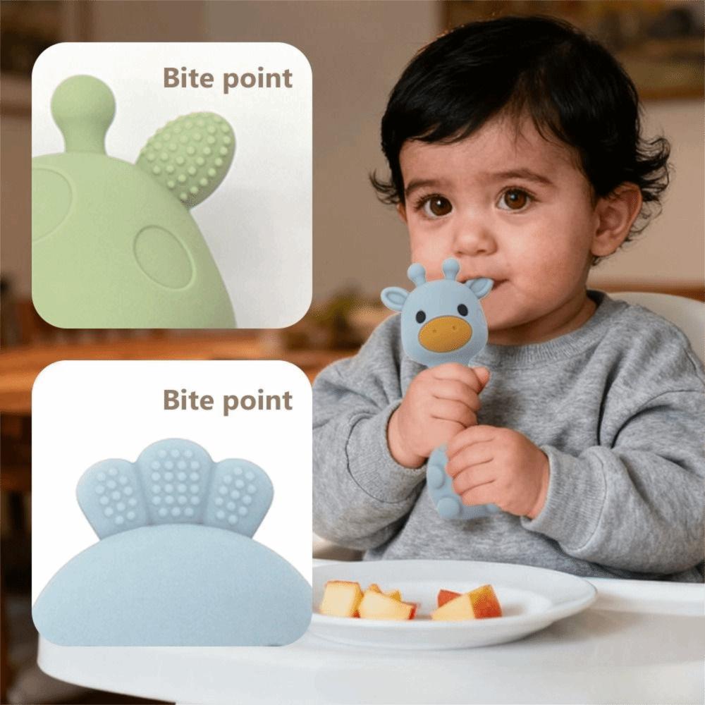 Food-Grade Silicone Baby Silicone Teether Toys Cartoon Shape Baby Chewing Toy Children