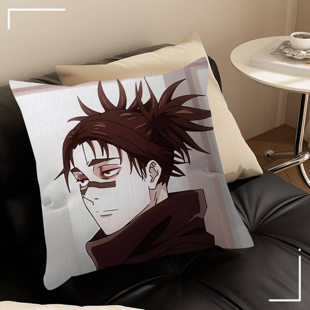 Japonsko C-Choso Jujutsu Kaisen Anime Povlak na polštář kreslený Dárek Potah na polštář Ložnice Domov Pohovka Židle Sedadlo Dekorace povlak na polštář