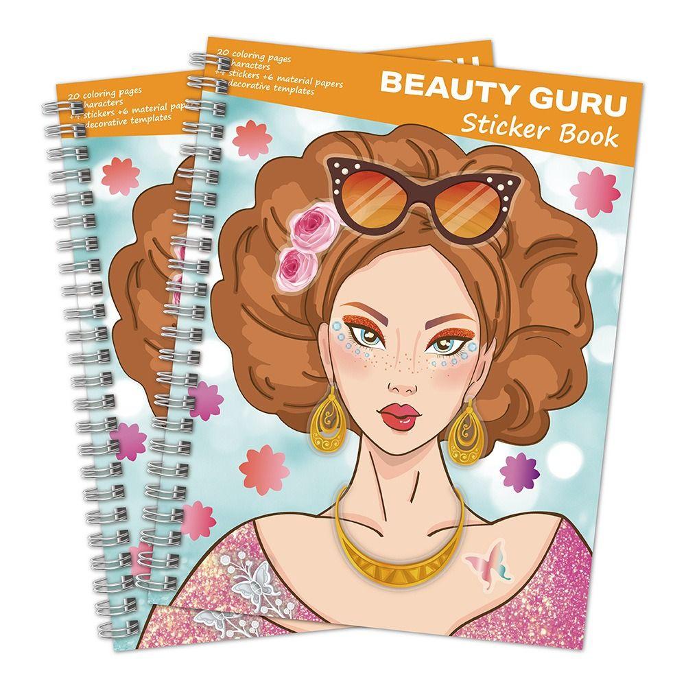 Dress Up Dress Up Sticker Book Self-Adhesive Dress Up Sticker Set Coloring Sticker Book For Girls