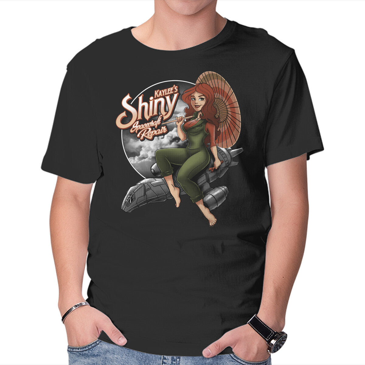 Unisex Crew Neck T-Shirt Kaylee s Spacecraft Repair Graphic Short Sleeve Casual Tee XXL