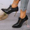 Mode Nouveaux Talons Hauts d'Automne en 2025 Bout Pointu Stiletto Haut de Gamme Amincissants Bottines Cheville