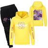 Children's Hooded Top And Pants Two-piece Tracksuit Set Long-sleeved Printed Sweatshirt Set
