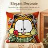 Cartoon GGarfield Cat Cushion Cover Natural Linen Organic Fabric DoubleSided Printing Sofa Home Decor Gift Pillow Case
