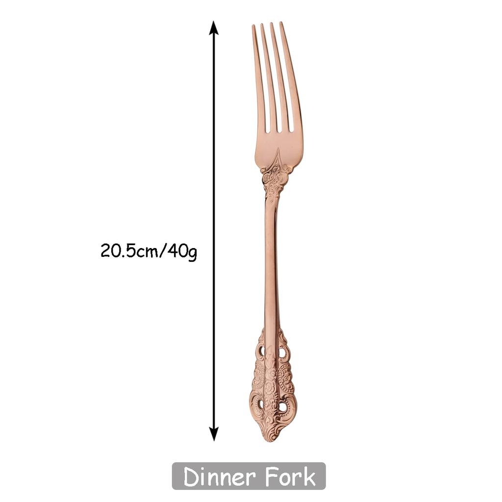 Western Mirror Dinner Fork Stainless Steel Dinnerware Cake Fork Cutlery Fruit Salad Fork Dessert Fork Set Flatware