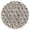 100-500PCS Acrylic Zodiac Beads Round Flat Loose Spacer Constellation Beads For Jewelry Making Diy Bracelet Necklace Accessories