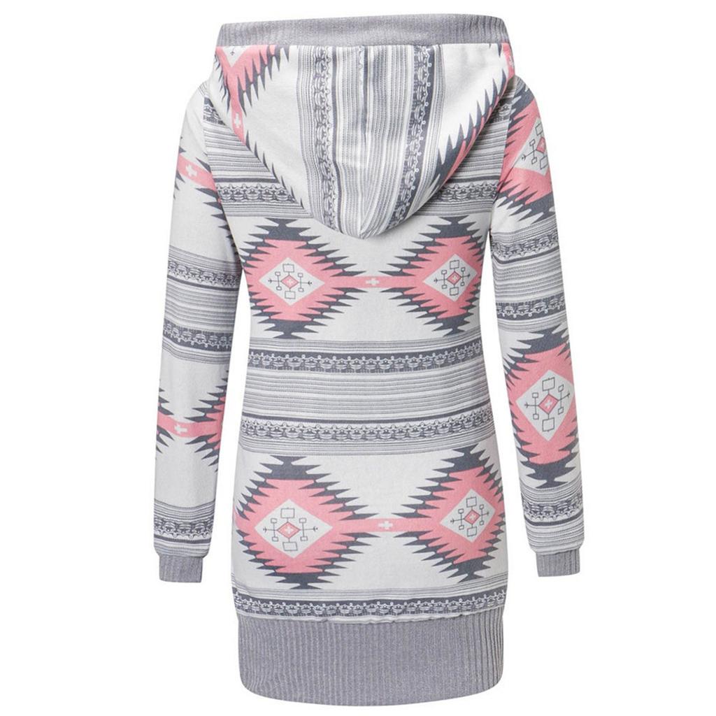 Dámský módní fleecový kabát s kapsami, na knoflíky, s dlouhým rukávem, s kapucí, volný