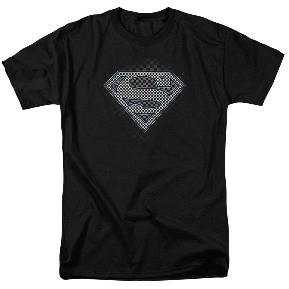 

Superman Checkerboard T-Shirt - Regular or Tank - to 6X 3XL