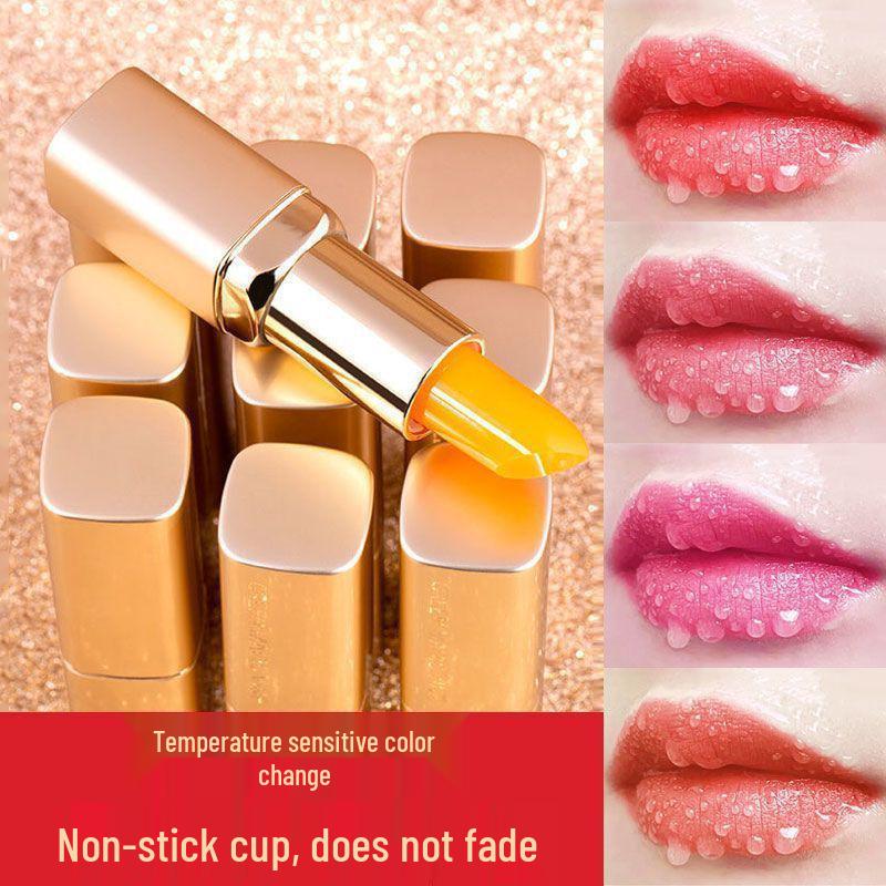 Carotene Color-Changing Long-Lasting Moisturizing Lipstick - Nourishing, Hydrating, Non-Stick, Anti-Cracking Lip Gloss Balm