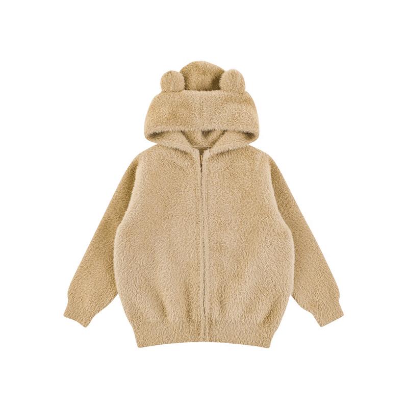 Toddler Girls  Bear Hooded Knit Top 110