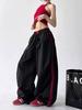 Damen Retro Colorblock Gestreifte Weitbeinige Hose - Schnelltrocknend, Kühl, Sommer 2025 Stil