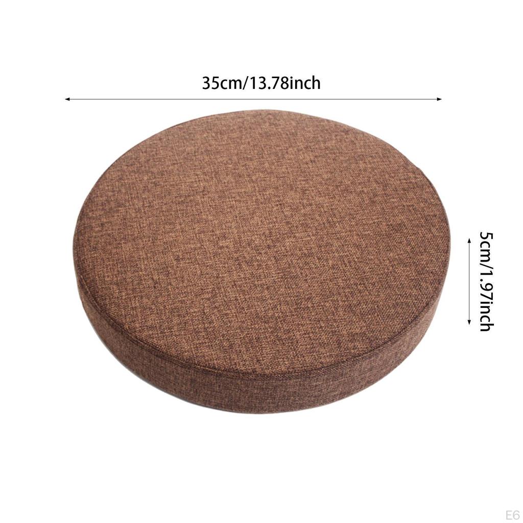 14 Inch Chair Cushion, Stylish, Portable, Lightweight, Removable, for Dining Room, Office, Sofa,