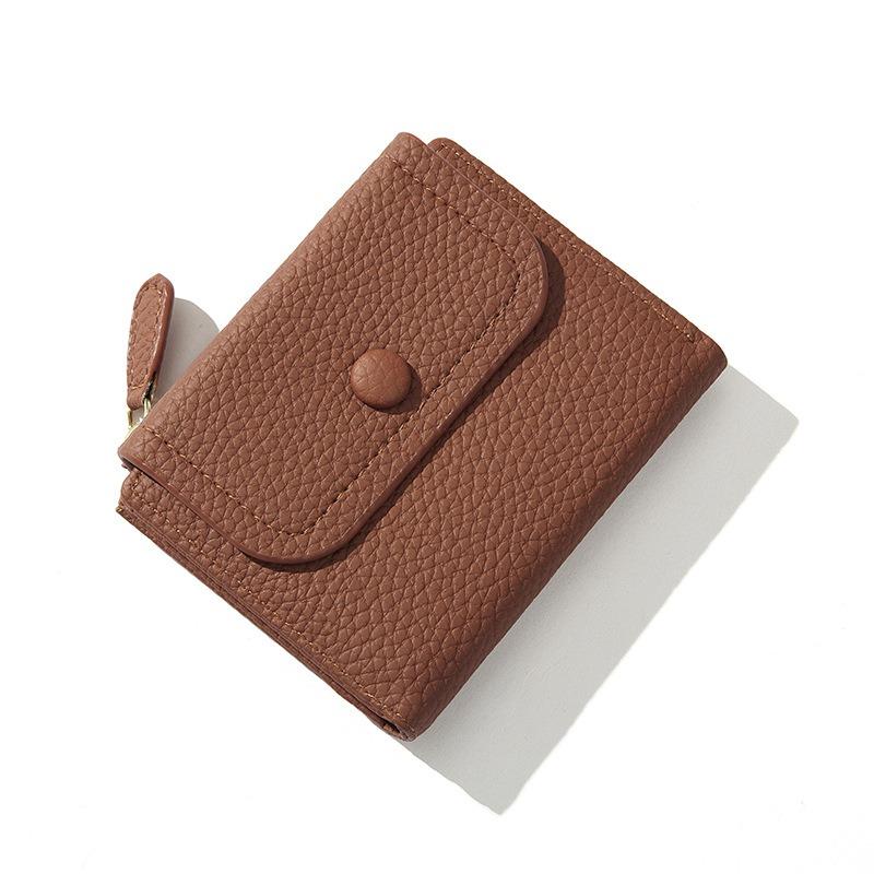 Women Wallets PU Leather Female Purse Mini Hasp Solid Multi-Cards Holder Coin Short Wallets Slim Small Wallet Zipper Hasp