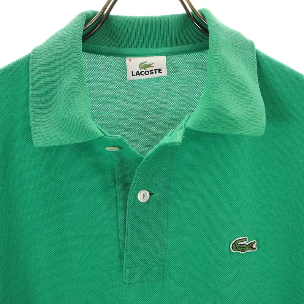 Lacoste Made In Japan Short Sleeve Polo Shirt 3 Green Fawn Men's Used