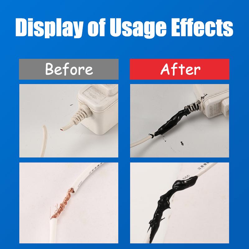 15/60ML Tekuté lepidlo Elektrická izolační pasta Potažení kabelů Oprava elektrických vedení v domácnosti Izolační tmel