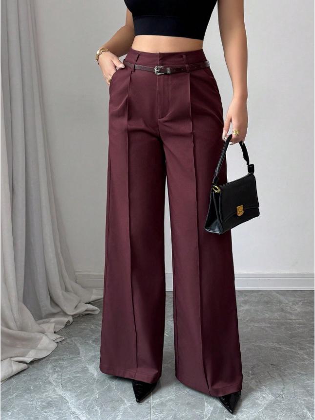 2025 Autumn/Winter Women's Casual High-Waisted Loose Straight-Leg Pants