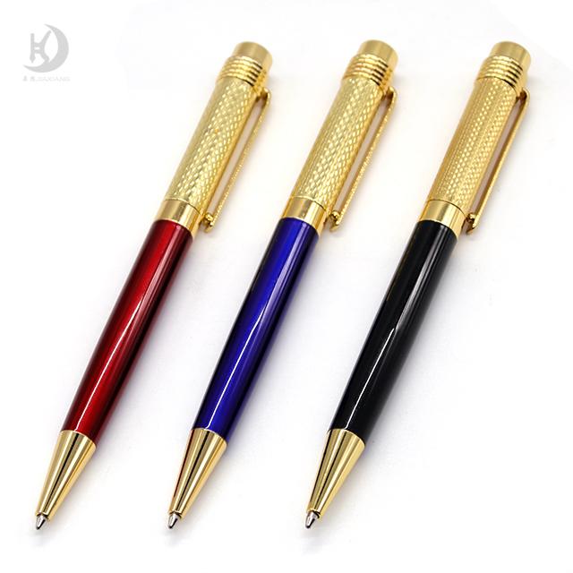 Jinhao 58 High-grade Promotion Gift Custom Engraved Twist Ballpoint Pen Metal Writing Signature Pen Office красный