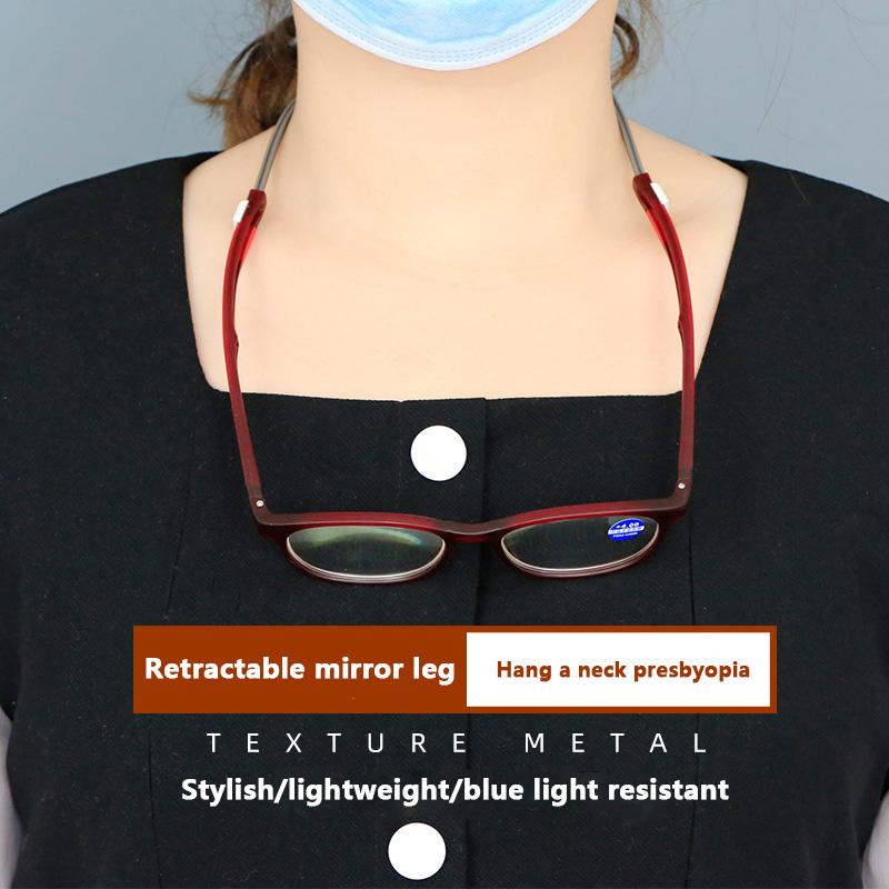 Magnetic Reading Glasses With Neck Hanging Reading Glasses With Magnet For Both Men And Women Round Frames Reader 1.0 2.0