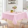 White satin rectangular tablecloth with smooth texture suitable for wedding banquet decoration restaurants and indoor and outdoor scenes. Size 102