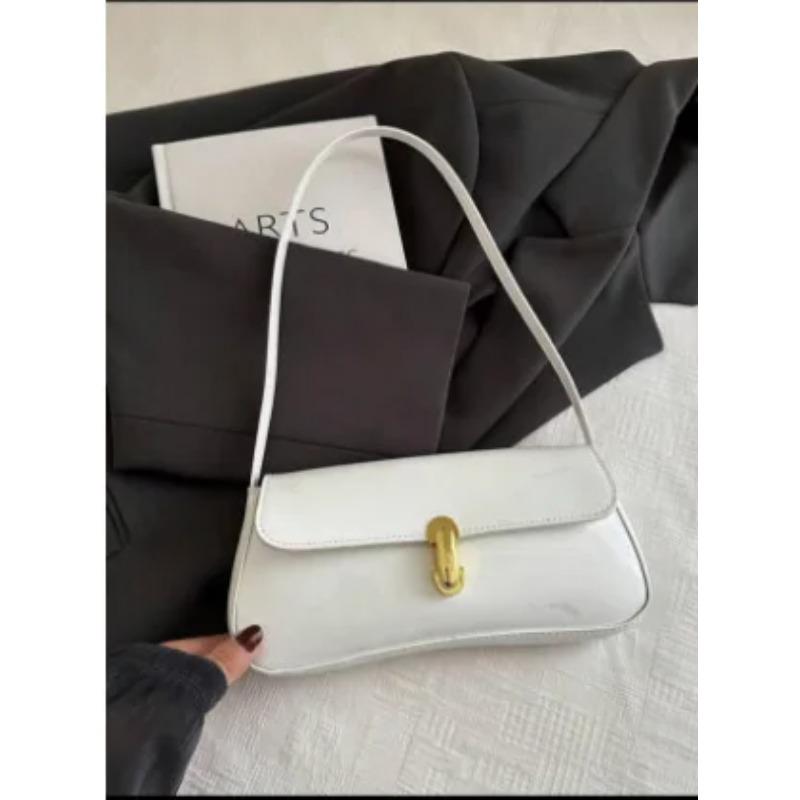 Корейская версия Универсальная Простая, Модная женская сумка в стиле Y2k, Кожаная сумка на одно плечо под мышку, Подходит для поездок на работу и вечеринок