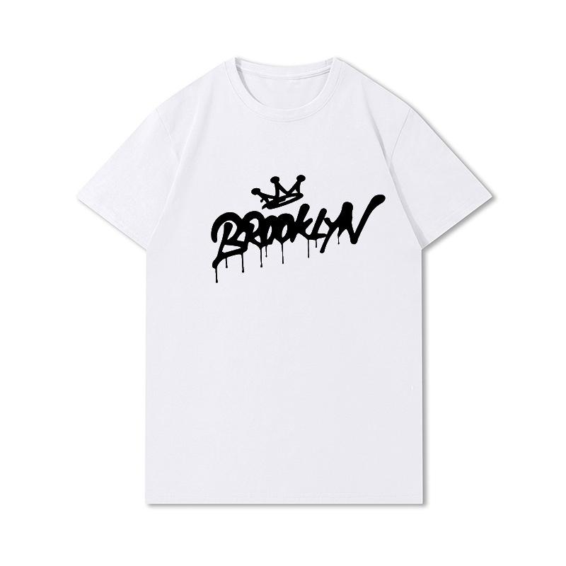 T-shirt Grafica Harajuku Vintage Anni '90 Magliette Donna Brooklyn Estive Oversize Streetwear Top Gotici Punk