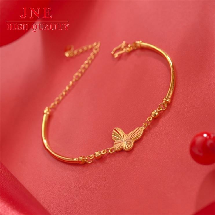 Butterfly Half Bracelet Gold-Plated Light Luxury Women's Fashionable Temperamental All-Match Bracelet Live