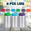 1/6pcs Silicone Soda Can Lid Reusable Can Stopper For Soda Beer Drinks Juice Coke Beverage Cap Fits Standard Coke Can