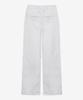 MIND BRIDGE WOMEN [W] White Double-Pleat Wide Pants
