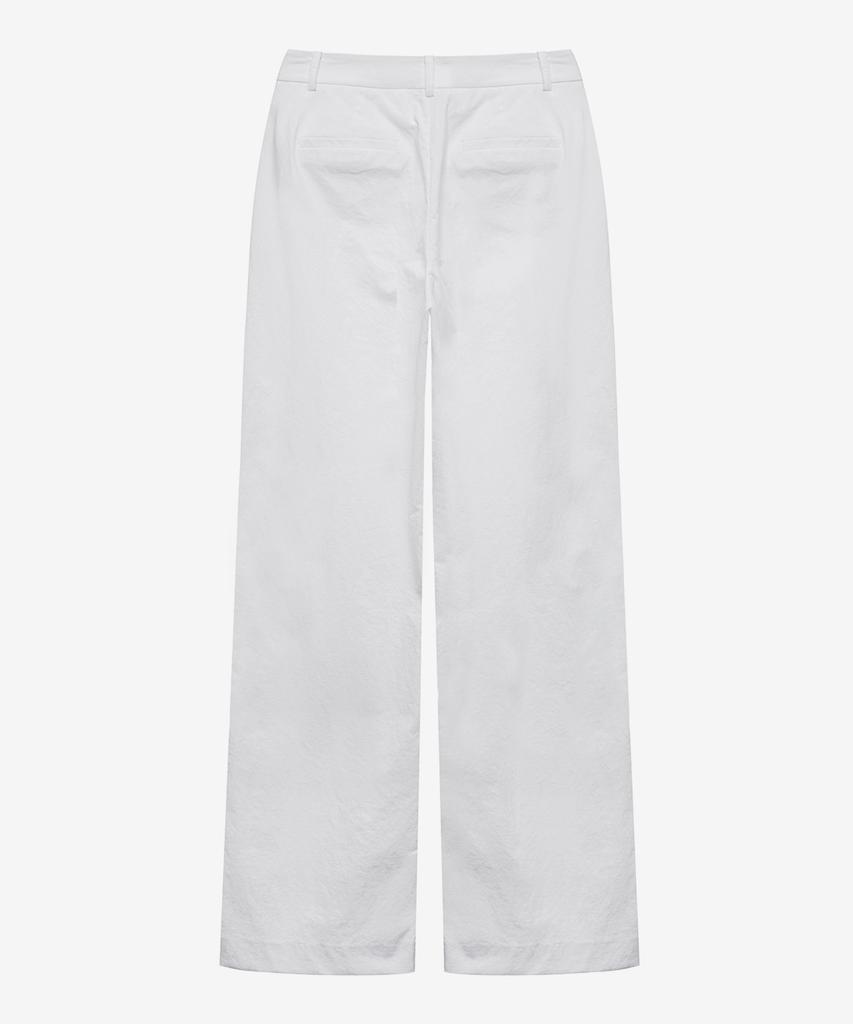 MIND BRIDGE WOMEN [W] White Double-Pleat Wide Pants