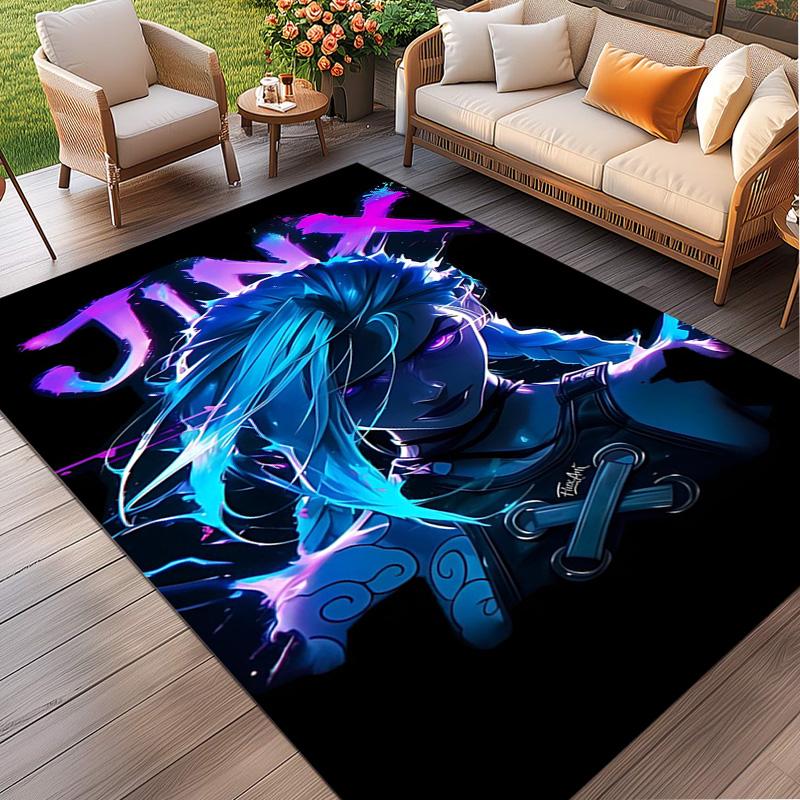 Jinx Print Rug, Washable Floor Carpet, For Entryway Dorm Laundry Room Office Study, Home Decor Birthday Christmas Gift