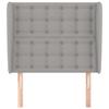 VidaXL Headboard with Ears Light Grey 103x23x118-128 Cm Fabric3118380
