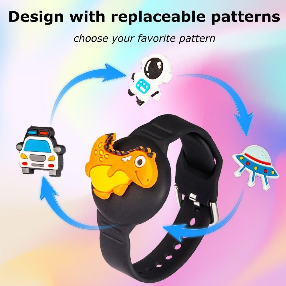 Silicone Kids Bracelet Tracker Case Bracelet Holder for Apple AirTag Tracker Accessories