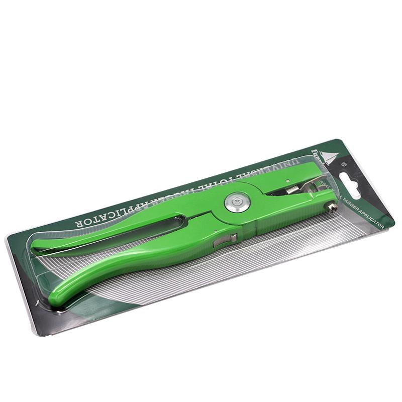 Livestock Ear Tag Pliers Animal Control Device Green Metal Ear Thorn Tongs Swine Cow Sheep Rabbit Identification Tool