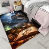 1PC Moonlit magic castle owl books wand Print Carpet for Living Room Bedroom Sofa Home Decor Rus Non-slip Floor Mat Luxury Gift