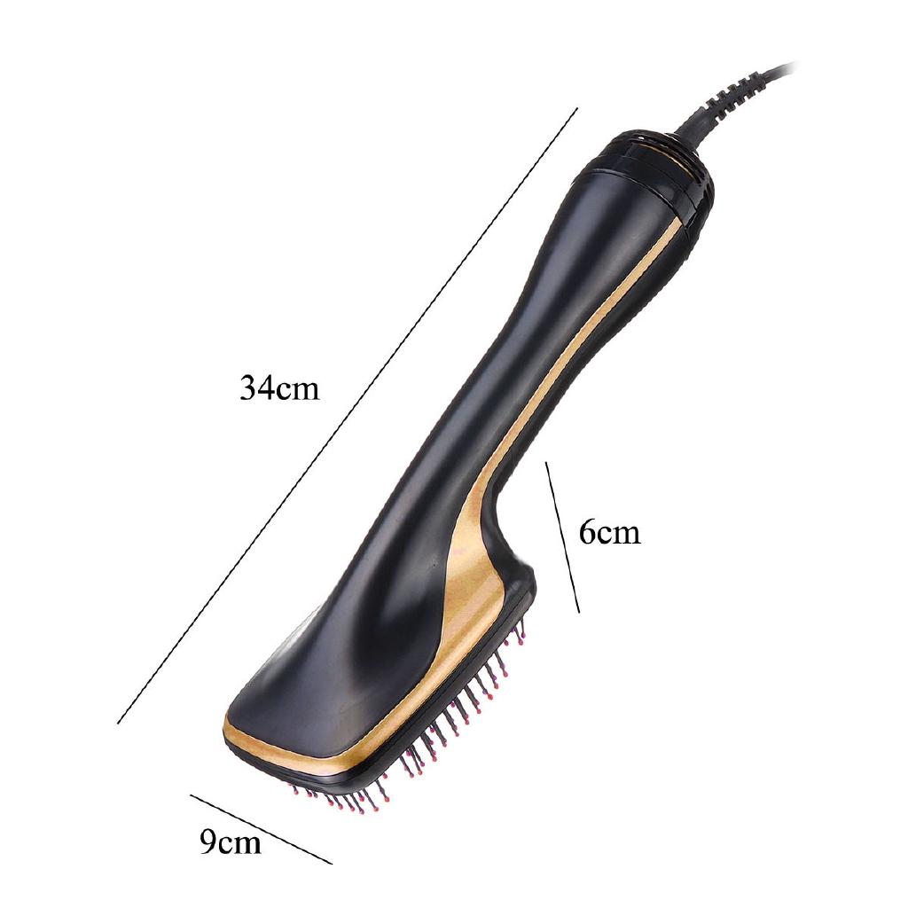 2 IN 1 Hair Blow Brush Dryer Hair Straightener Negative Ion Multi-functional Styles Electric Hair Comb Care Salon Styler
