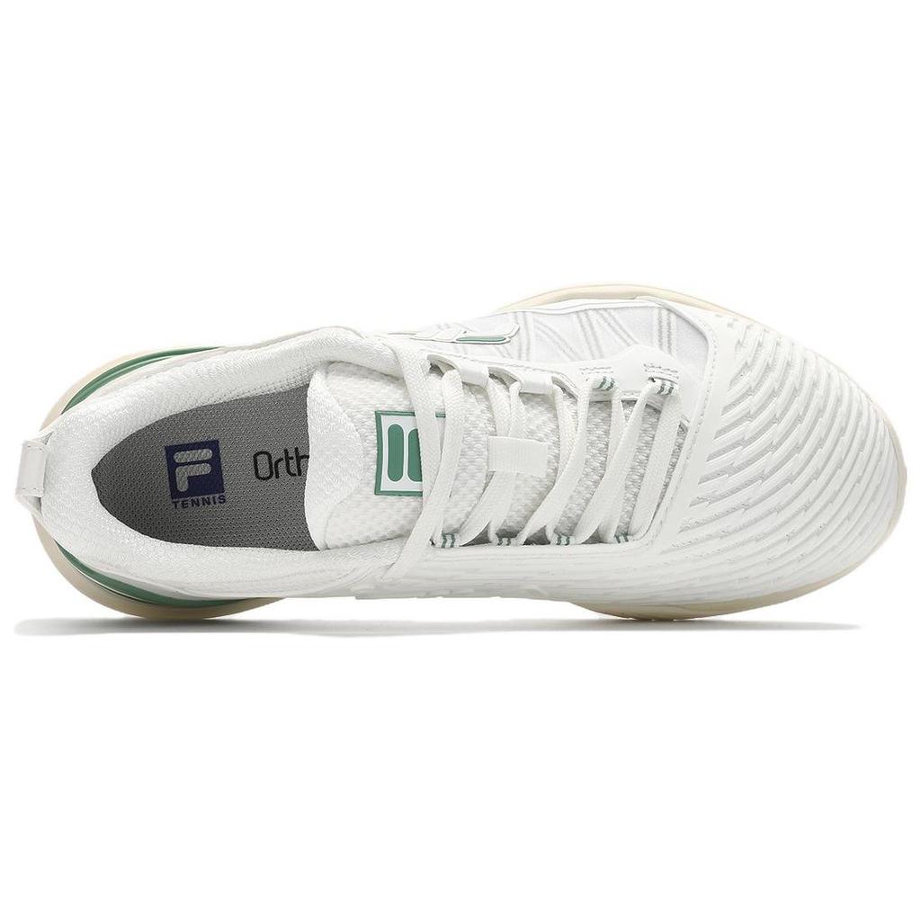 Fila Speed Serve Series Breathable Support Low-Top Tennis Shoes Women Sneaker White Green A12W411501FBW
