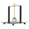 Napkin Dispenser with Weighted Glass Ball Rectangular Elegant Iron Napkin Holder Tissue Stand for