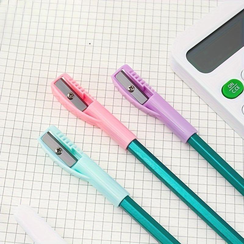 1/3pcs Pencil Cap and Sharpener Set, Designed To Integrate with Pencils, Featuring a Single Hole, Essential Tool for Drawing