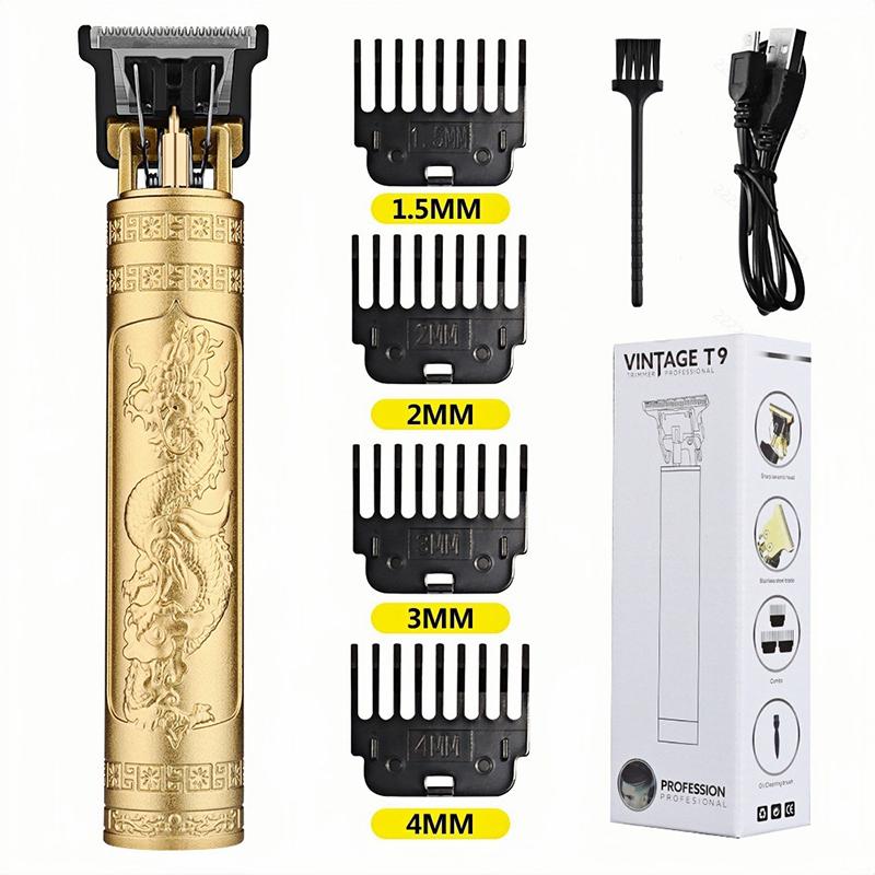 Body Hair Shaving Barber Beard Trimmer Electric Shaver T9 Hair Clippers for Men Vintage Hair Cutting Machine Beard Trimmer Kits