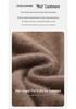 Women's Fashionable Autumn/Winter Cashmere Sweater: Round Neck, Double Strand, Thickened Knit Base Layer Outerwear.