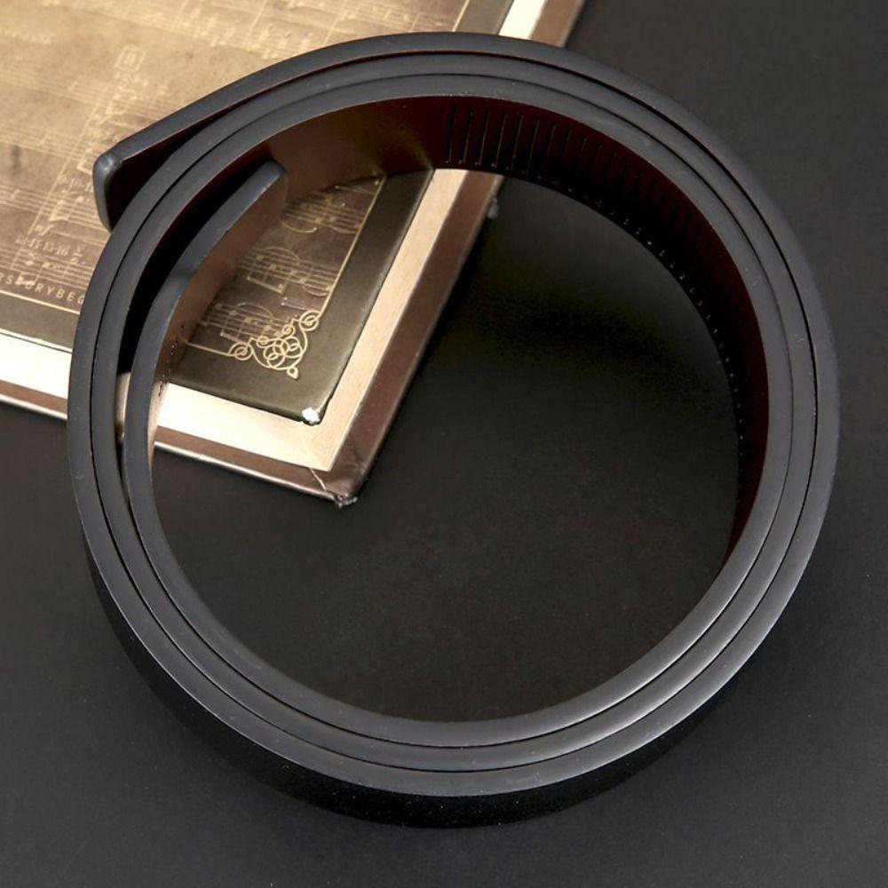 Luxury Brand Designer No Buckle Waistband Classic 3.2cm Belts Casual Genuine Leather Belt