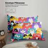 3Pcs Colorful Cats Duvet Cover Cartoon Cat Pattern 3Dprint Gifts For Students Girls 100%Polyester Bedding Sets With 2Pillowcases