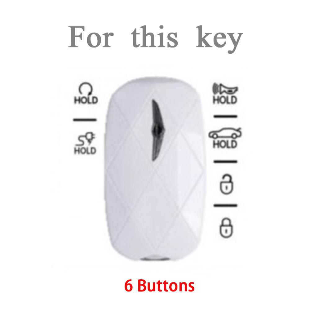 6 Кнопкова Раковина Брелок Тримач Безключовий Захисник Для Hyundai Genesis G90 GV60 G70 G80 TPU Чохол-Кришка Для Розумного Ключа Автомобіля Аксесуари
