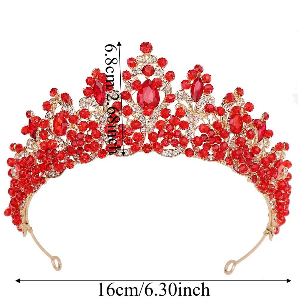 Exquisite Crystal Crown Handmade Baroque Headpiece Beaded Headpiece Bridal Tiara  Prom