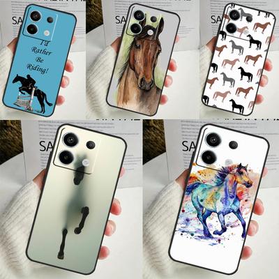 Horse Pony Pattern Case For Xiaomi Redmi 13C 12C 10C 9C 10A Redmi Note 11 9 10 12 13 Pro 9S 10S 11S 12S Cover