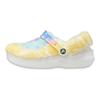 Crocs Zueco Clásico Invierno Clásico Zuecos de Piel Zapatillas de Mujer Colorido Blanco 207303-94S