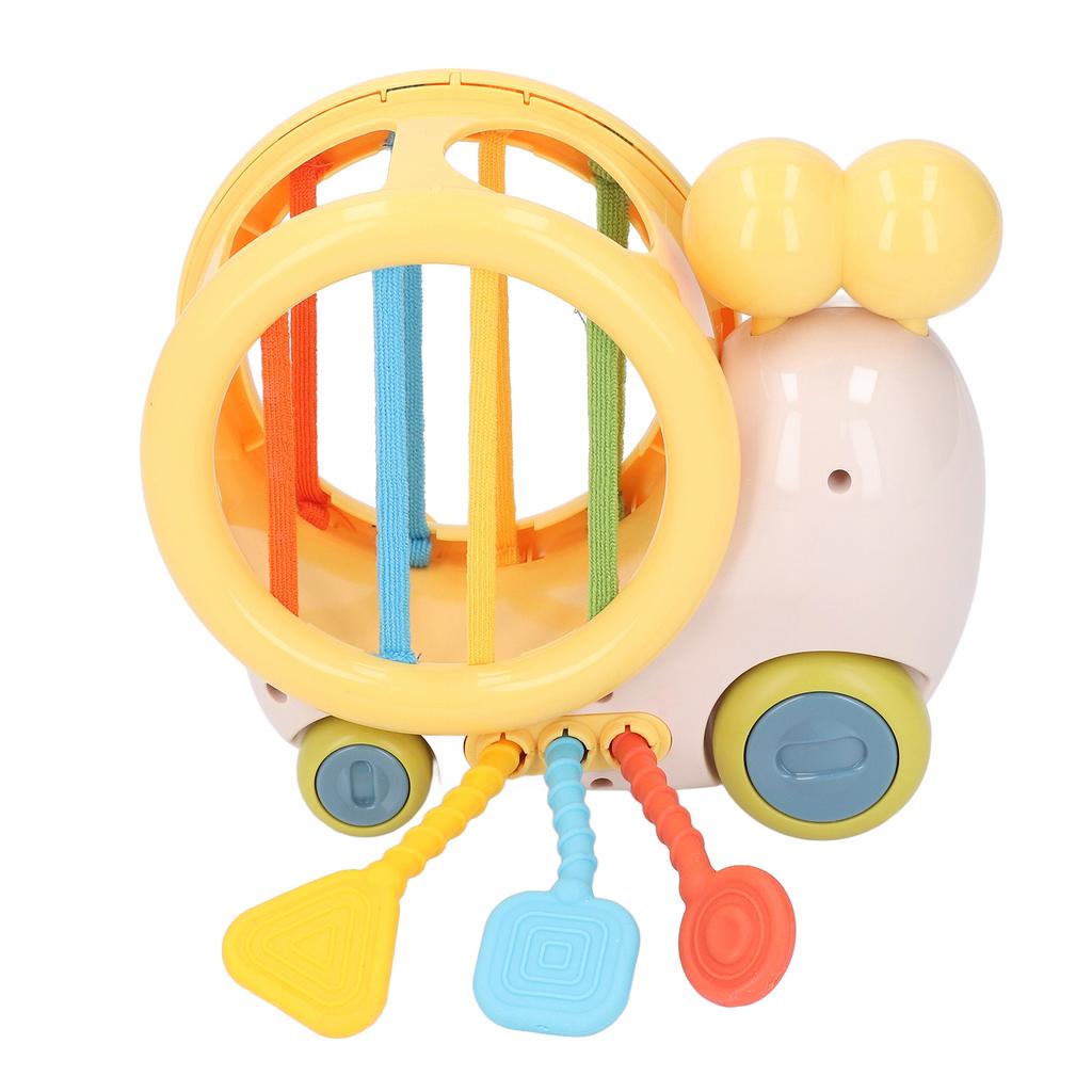 Shape Sorter Pull String Toy Fine Motor Skill Educational Silicone Pull String Sensory Toy for