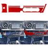 NVCNX Real Premium Carbon Fiber Compatible with Toyota Tacoma 2018      Accessories Car Bed Light Switch Button Panel Cover Interior Trim Red